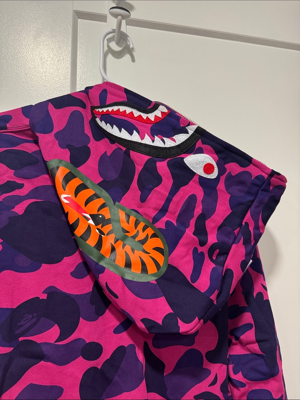 Bape Pink and Purple Camo Zip Hoodie - Picture 5 of 8